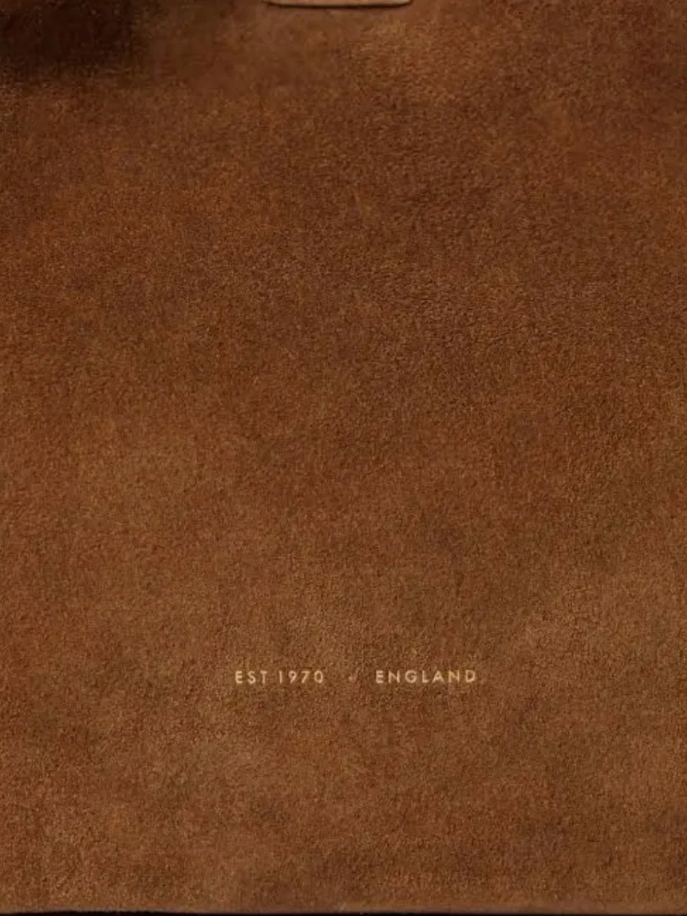 Jigsaw Suede Hobo Tote Bag in Chestnut